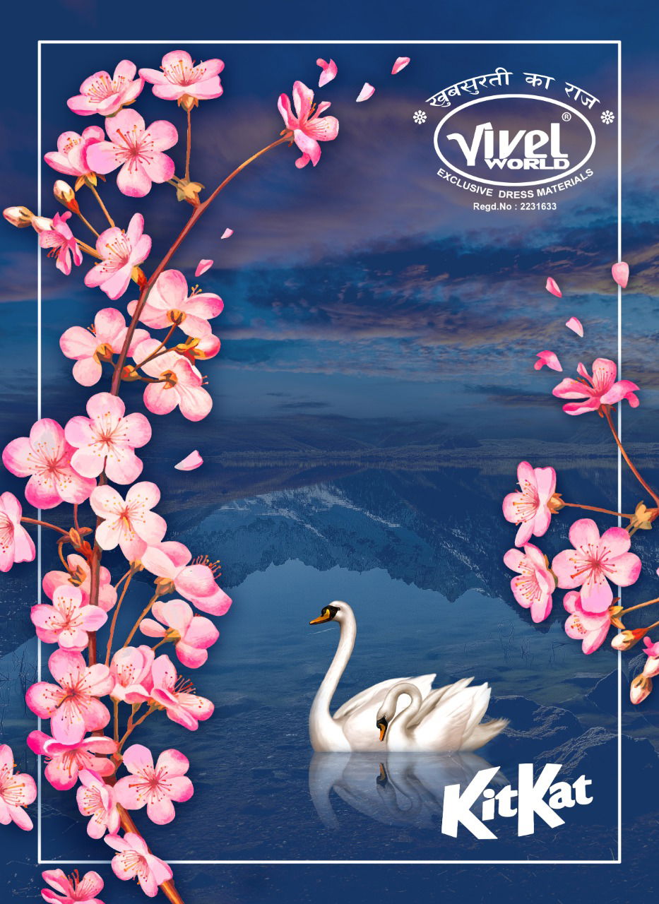 Vivel Kitkat Casual Daily Wear Cotton Printed Dress Material Collection